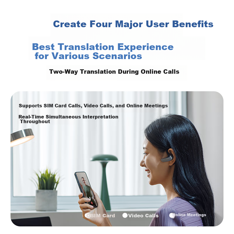iFLYTEK AI Translation Earbuds - Real-time Simultaneous Interpretation Device