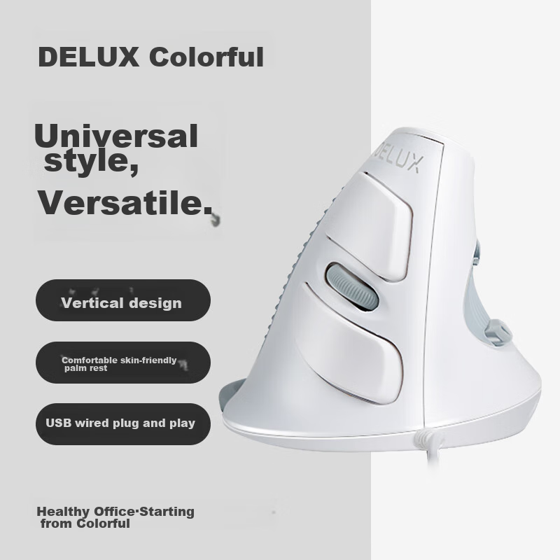 Delux M618 Ergonomic Vertical Mouse
