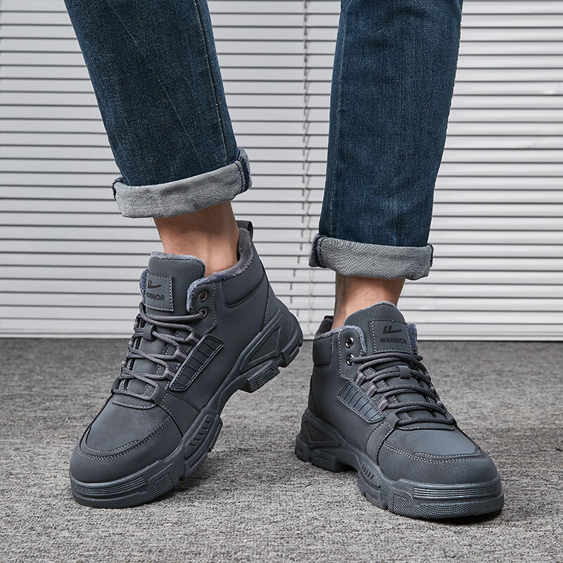 Warrior Cotton Winter Fleece Lined Work Shoes