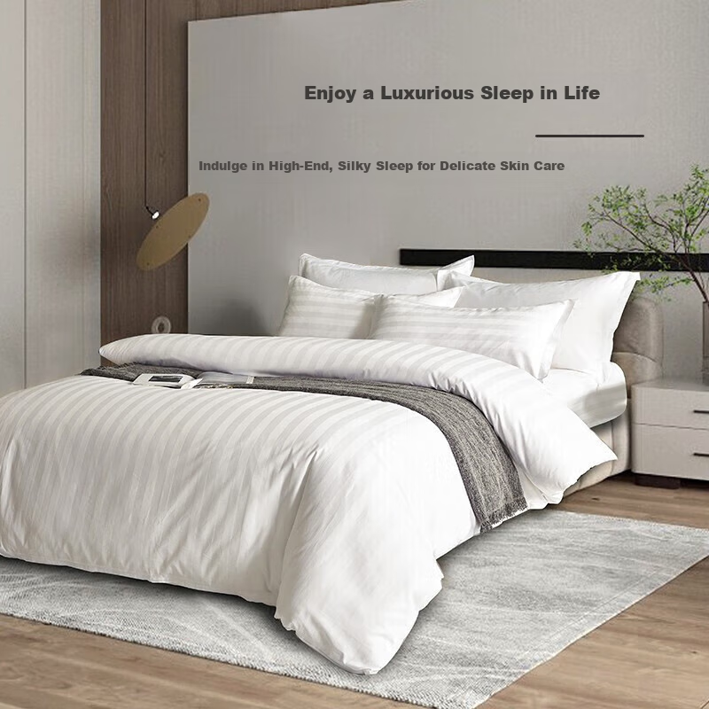 YuanShengHuo Pure Cotton Hotel Bedding Set