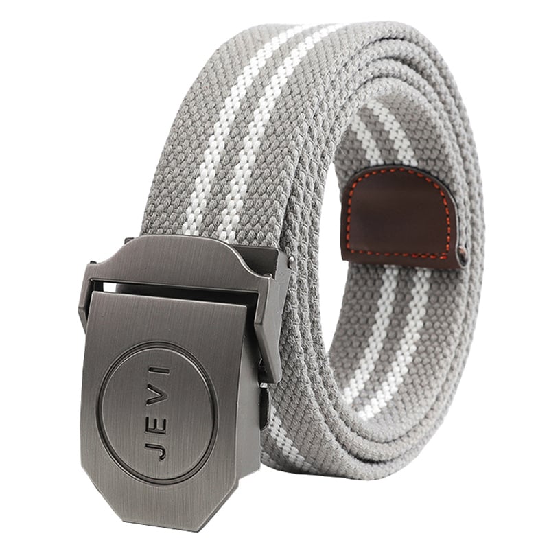 JEVI Men's Thickened Canvas Belt with Auto Buckle