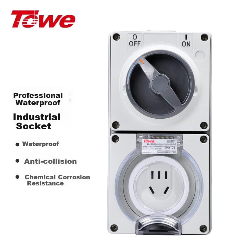 TOWE 10A IP66 Waterproof Socket with Switch
