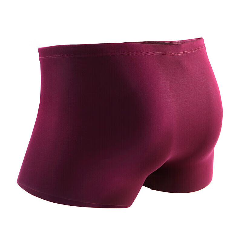 Aimer Men Modal Mid-Rise Boyshorts Bordeaux Red 185