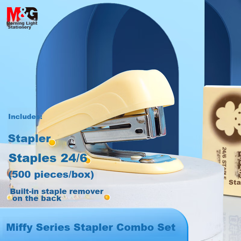 M&G 12# Mini Stapler - Compact Miffy Style Office Set