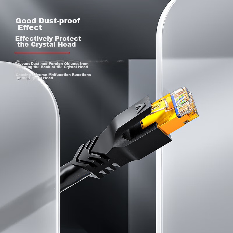 AMPCOM Crystal Head Protective Sleeve for Cat5e/6
