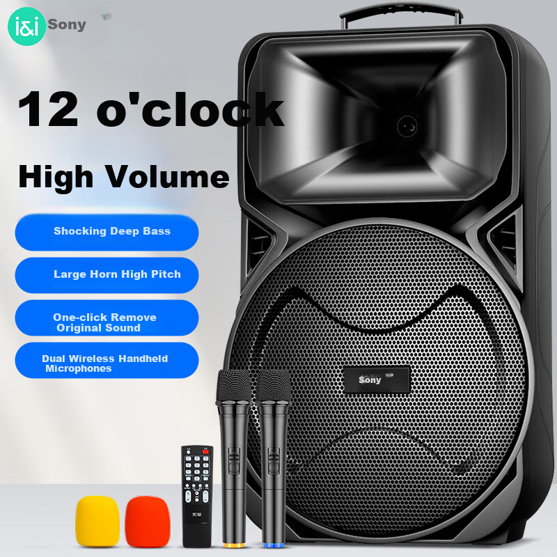 Soaiy 12-Inch Square Dance Speaker