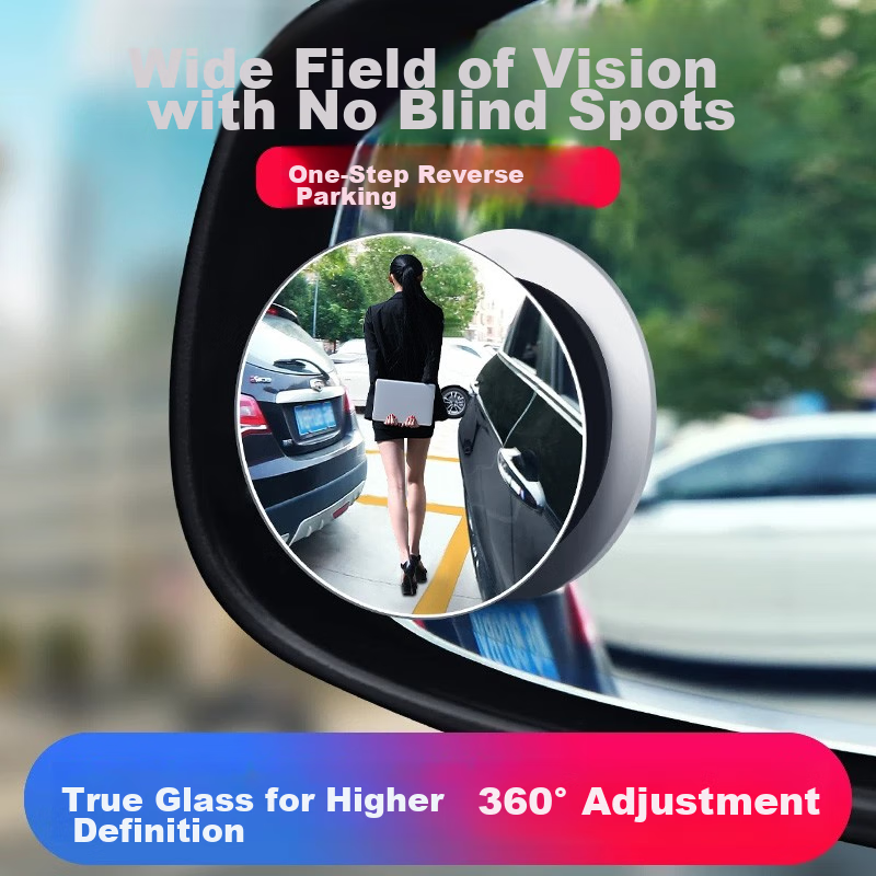 KOOLIFE Compact Round Rearview Mirror