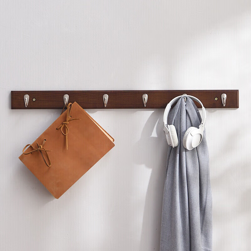 JIAYI Wall-Mounted Coat Rack with 6 Hooks