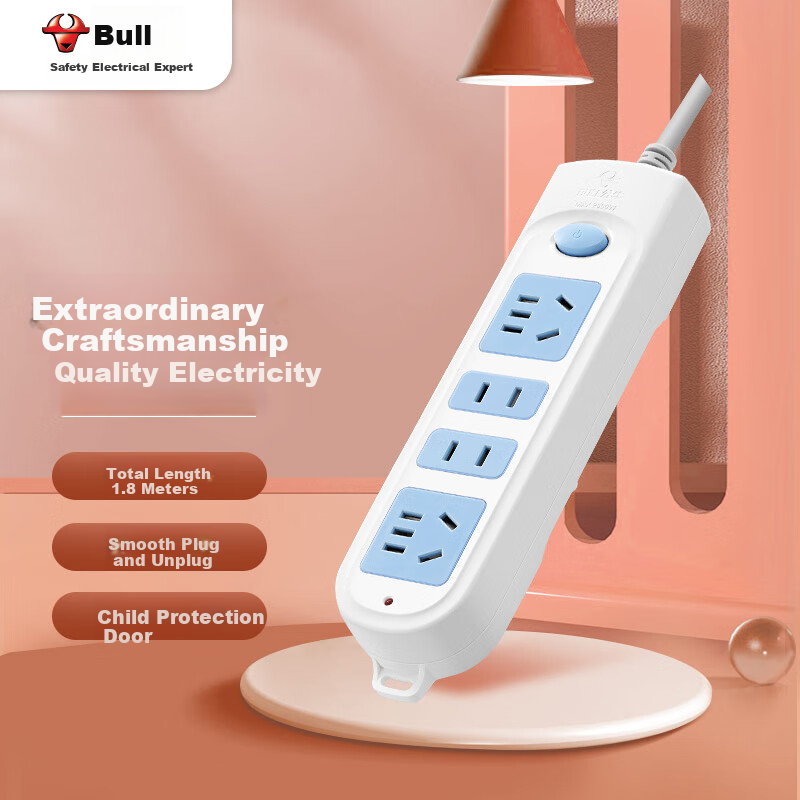 BULL Power Strip GN-607 with 4 Outlets