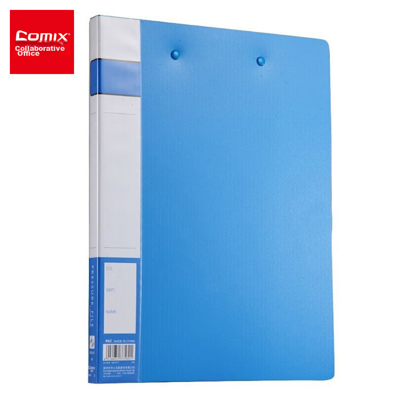 COMIX A4 File Folder with Double Strong Clip