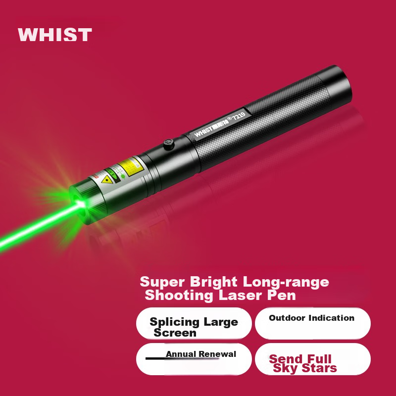 Whist 7219 Laser Pointer - Strong Green Light for Outdoor Use