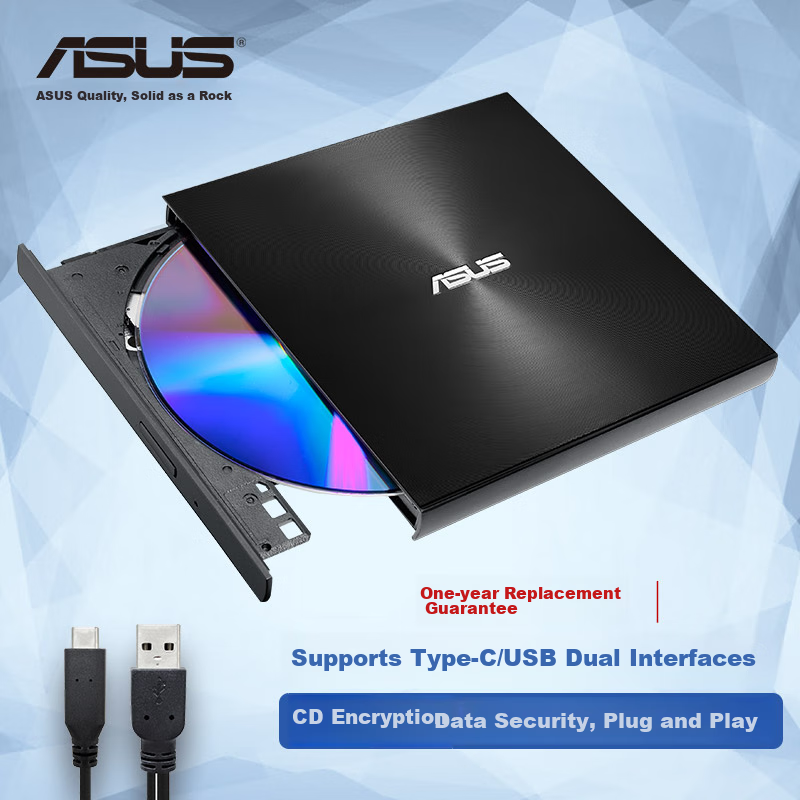 ASUS 8x External DVD Burner Portable Optical Drive