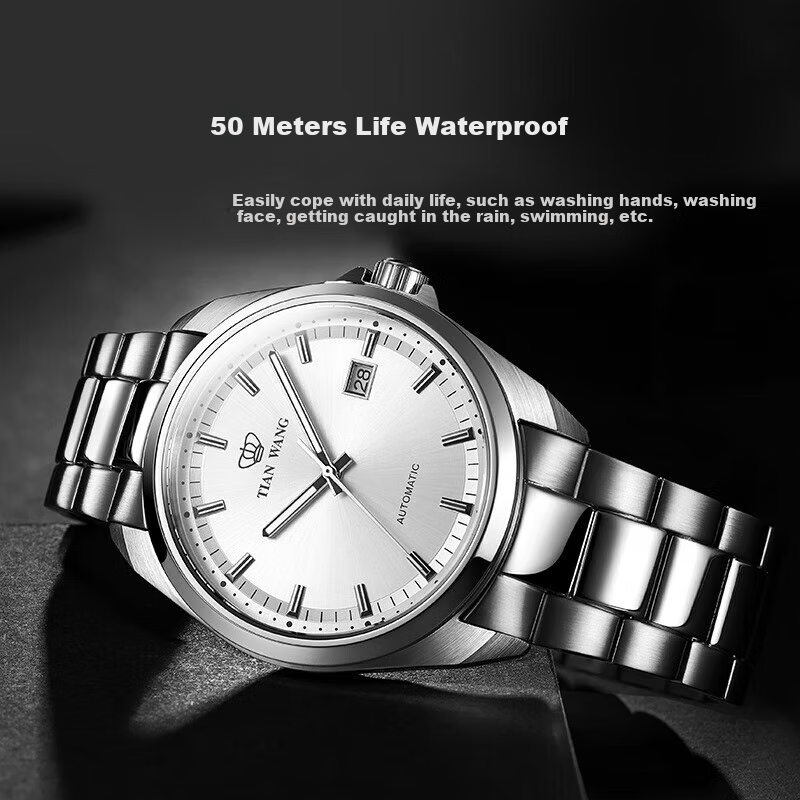 TIAN WANG Men's Luminous Mechanical Watch - Shanhe Series