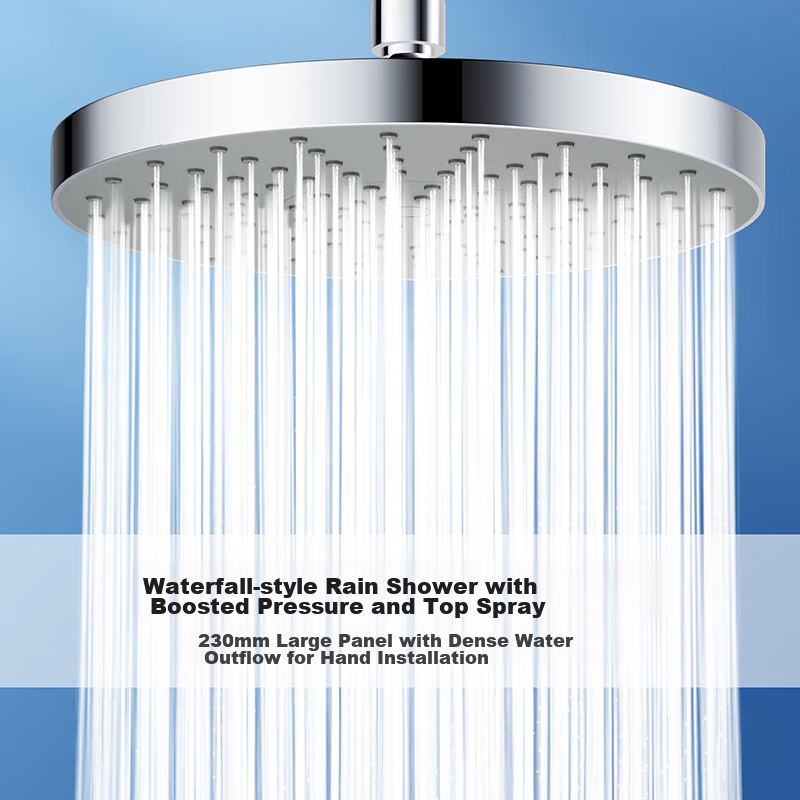 Larsd Turbo Round Top Nozzle Handheld Shower