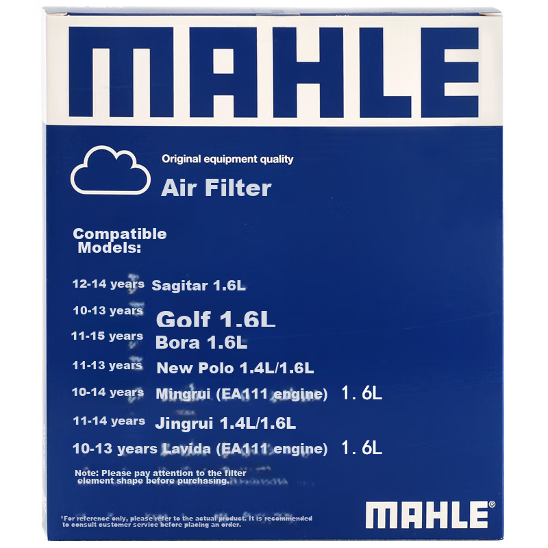 MAHLE Air Filter LX3184 for 1.6L EA111 Engines