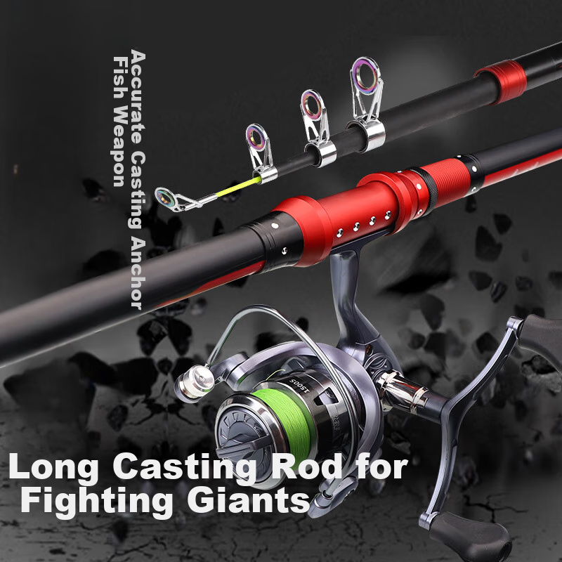 Taigek 2.7m Carbon Fiber Sea Fishing Rod Set