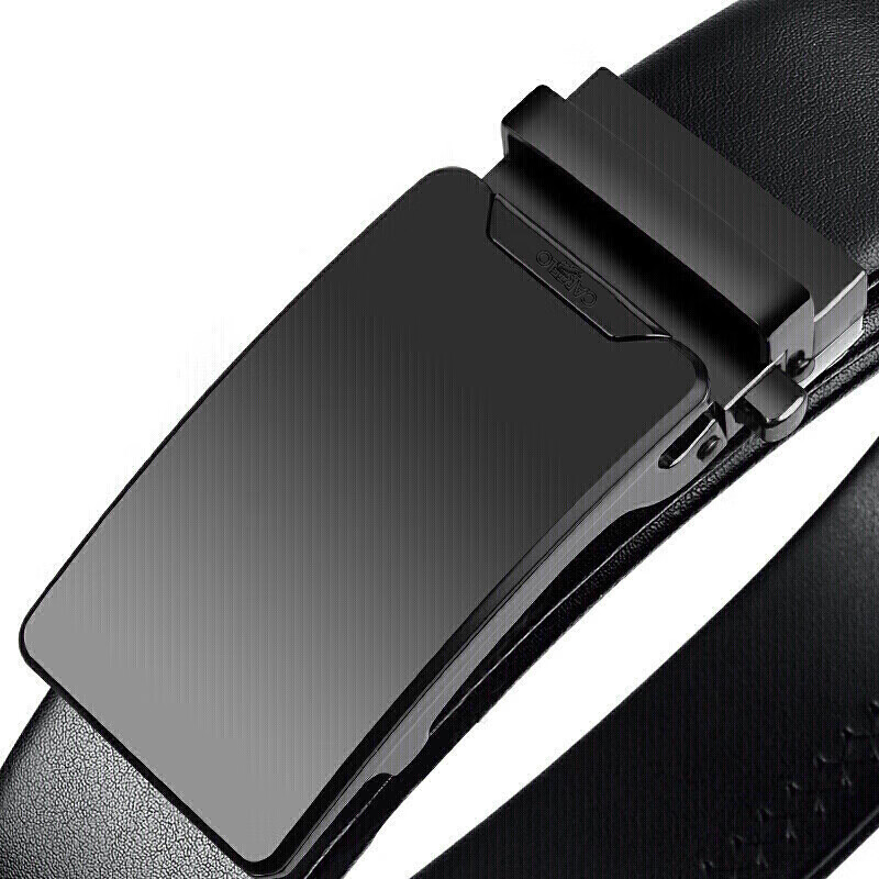 CARTELO Men's Leather Belt with Automatic Buckle