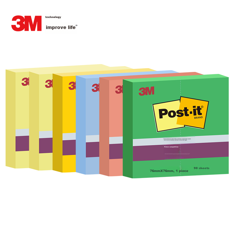 3M Dhenote 654S-6 Sticky Notes - 540 Pages