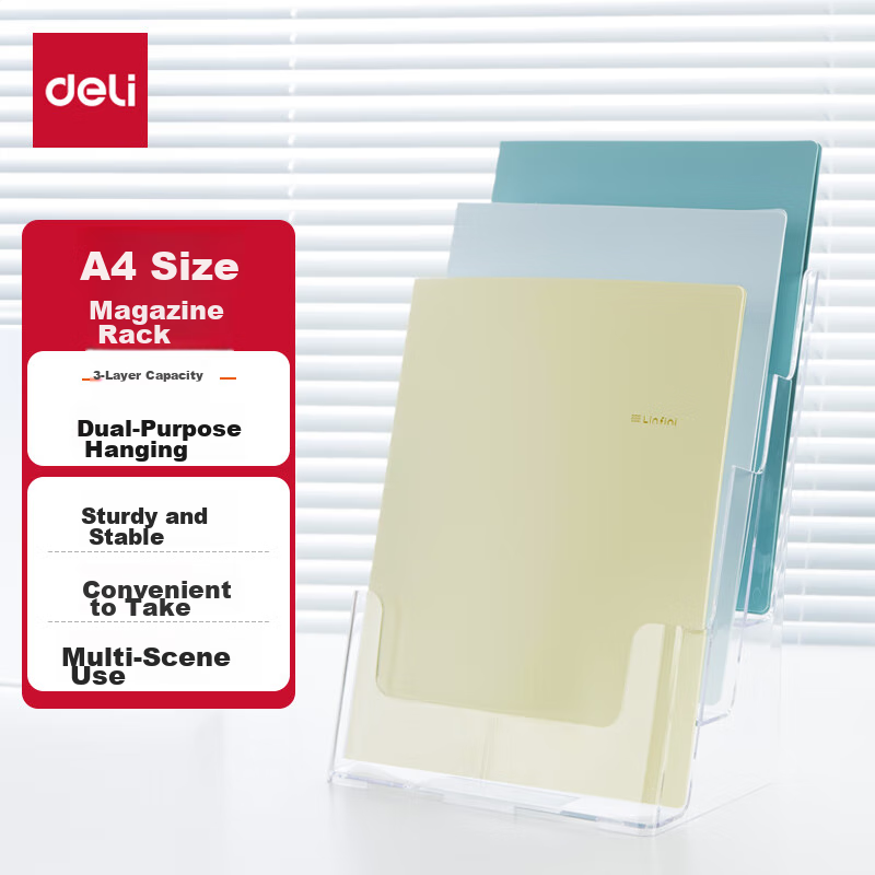 Deli 3-Tier A4 Display Stand