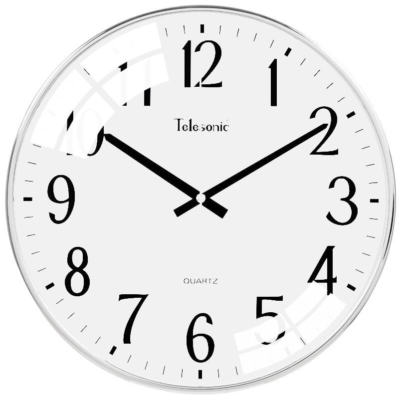 Telesonic Modern Round Wall Clock