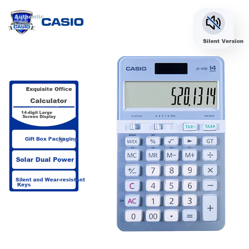 Casio JS-40B Stylish Office Calculator