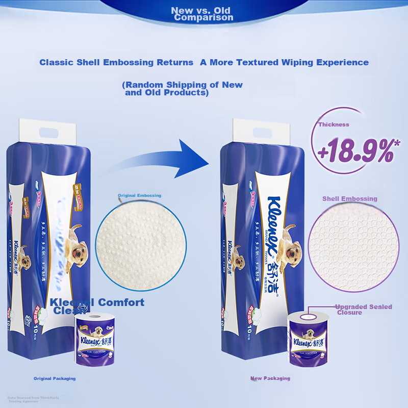 Kleenex Toilet Paper - 3-Ply Soft & Strong 10 Roll Pack