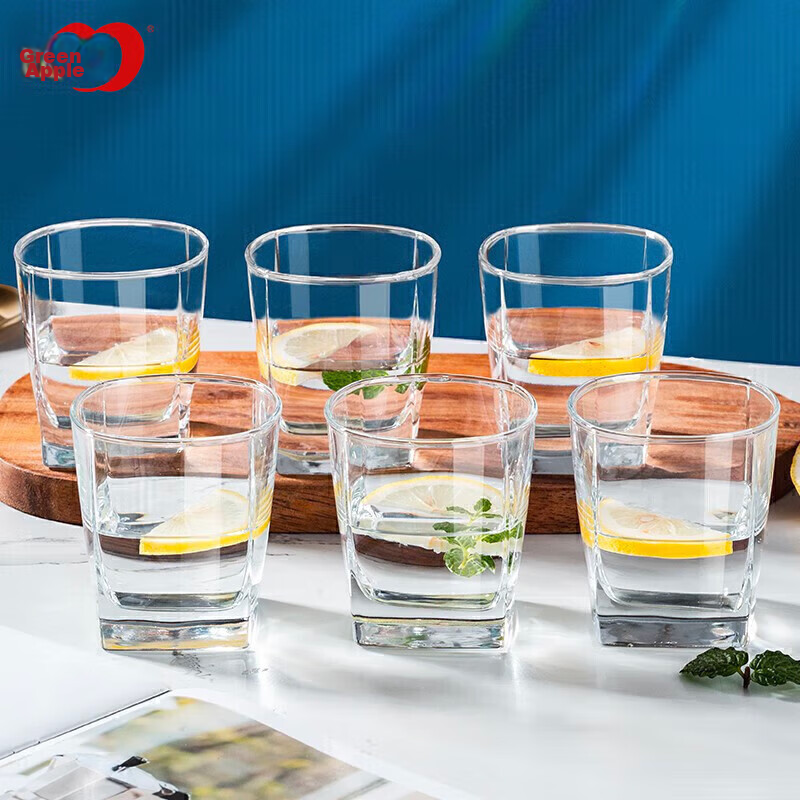 Qingpinguo Lead-Free Glass Cups 6-Pack
