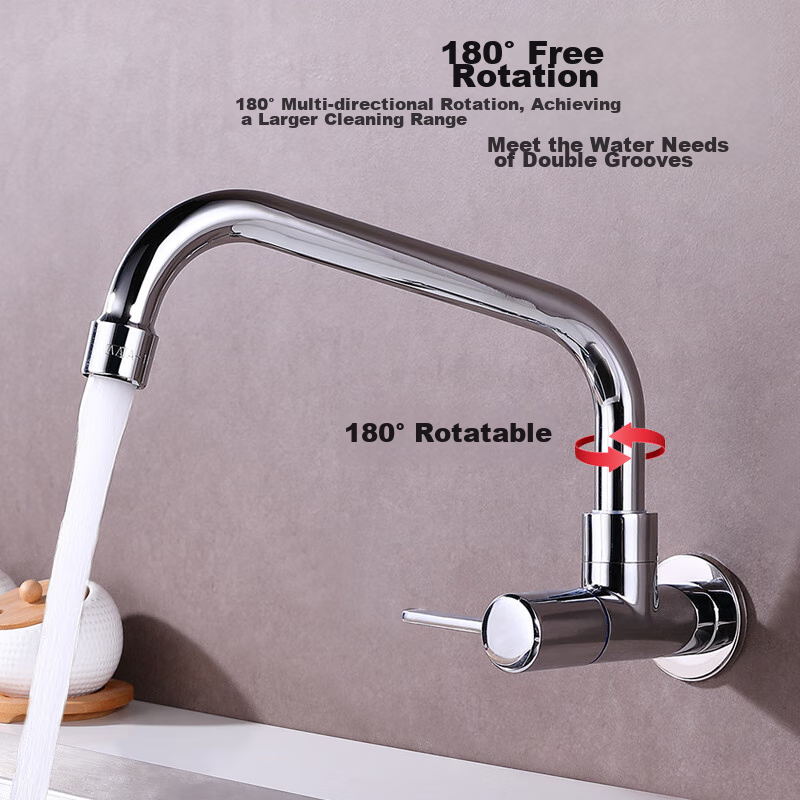 Larsd Wall-Mounted Faucet - Copper Single Cold Tap