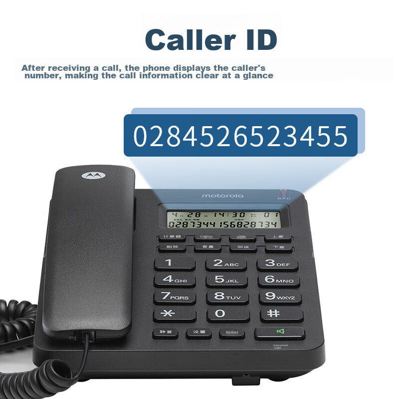Motorola CT2 Landline Telephone - Hands-Free & Stylish