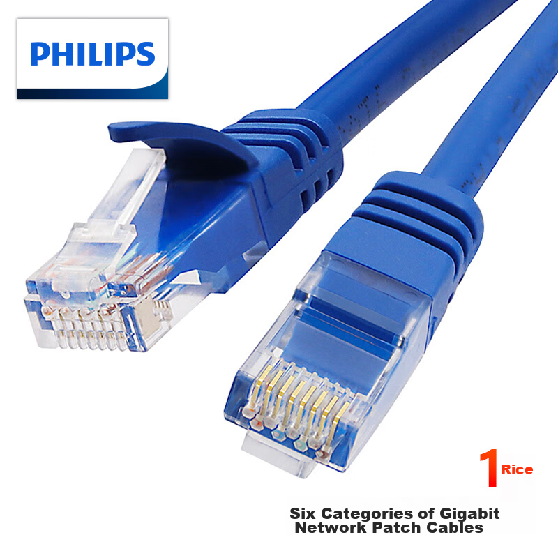 PHILIPS CAT6 Gigabit Ethernet Cable - 1 Meter