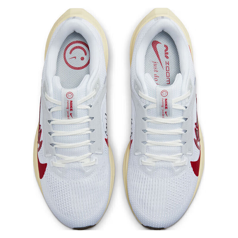 Nike Pegasus 40 Women's Running Shoes - New Year Red & White_2