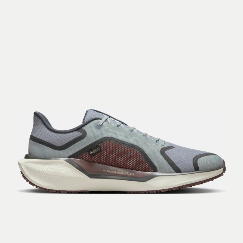 NIKE Pegasus 41 GTX Waterproof Men's Running Shoes - Gray, Size 42_0