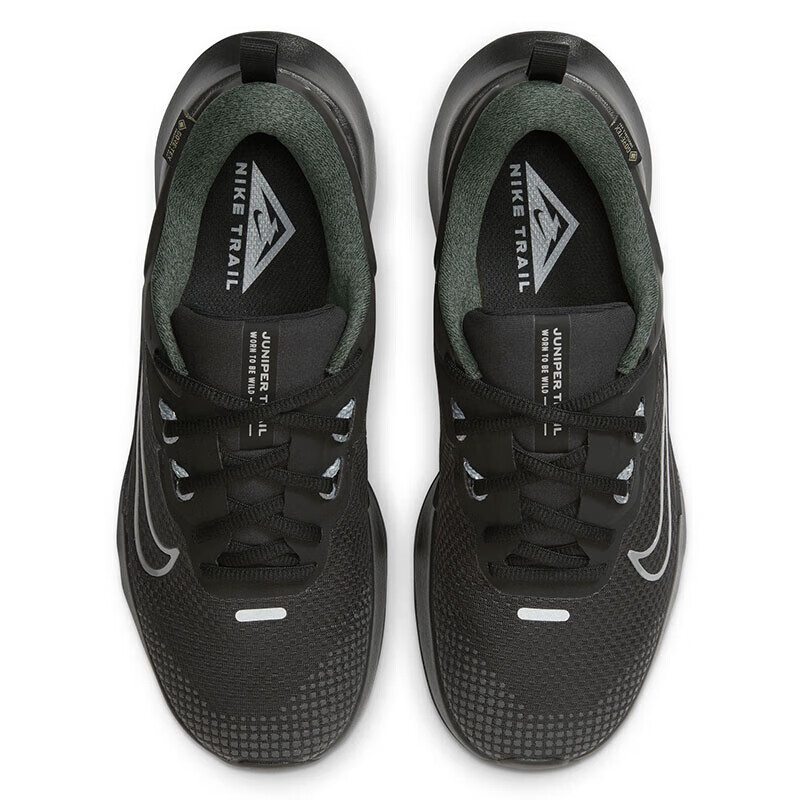 NIKE Women's JUNIPER TRAIL Running Shoes, Black, Size 37.5_0