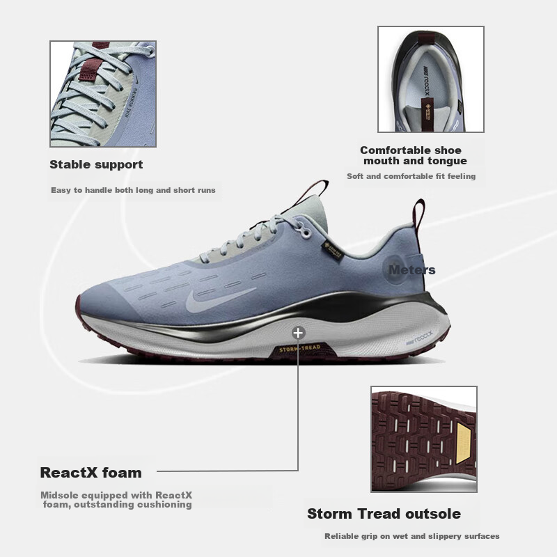 NIKE Infinity RN 4 Men's Waterproof Running Shoes with GORE-TEX - Blue, Size 40_0