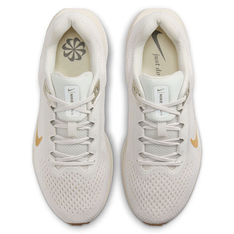 Nike WINFLO 11 Women's Shock-Absorbing Running Shoes, Off-White/Gold, Size 38_1