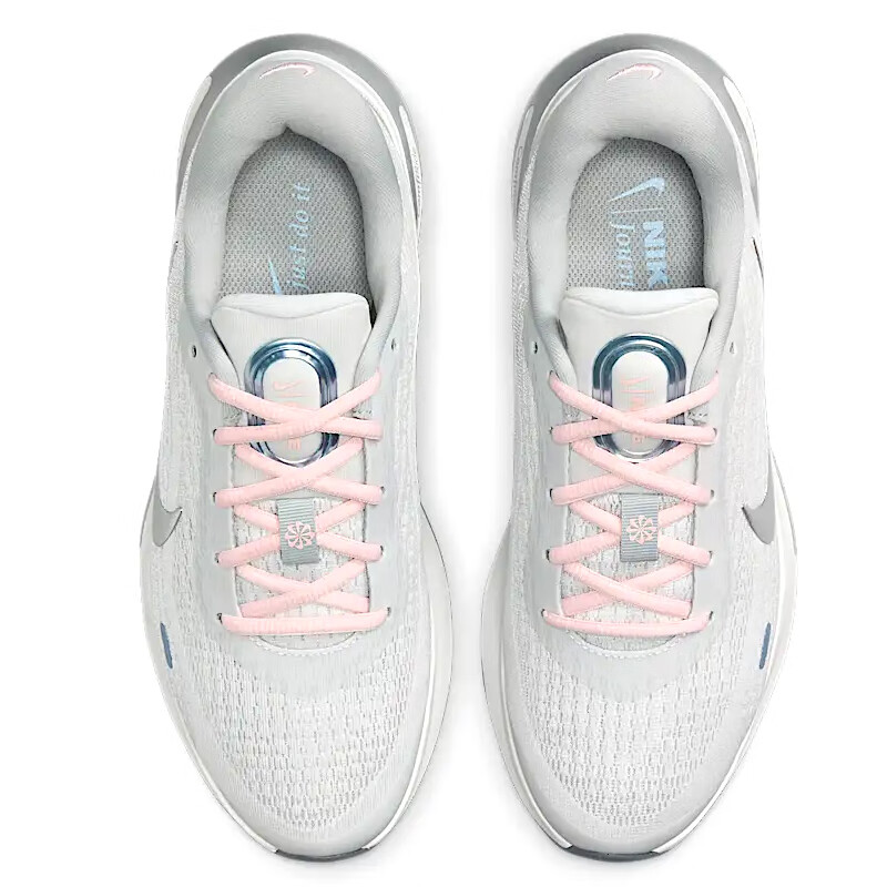 NIKE Women's Journey Run Cushioned Road Running Shoes - Gray & White, Size 36_1