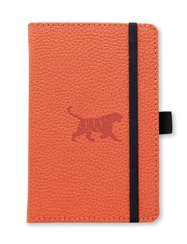 Dingbats* Wildlife A6 Pocket Orange Tiger Notebook - Graph_0