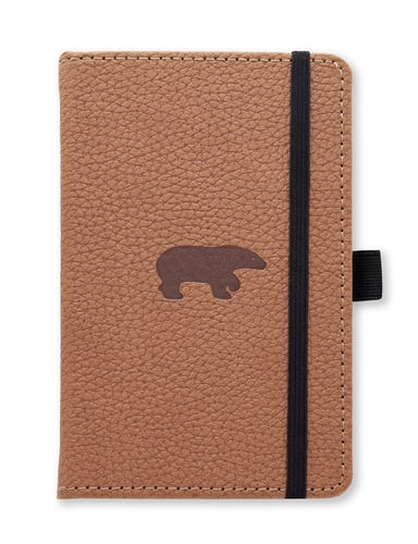 Dingbats* Wildlife A6 Pocket Brown Bear Notebook - Graph_0