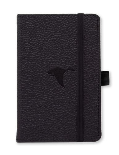 Dingbats* Wildlife A6 Pocket Black Duck Notebook - Graph_0