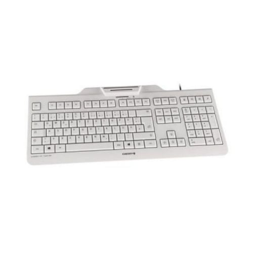 Tastatur med reader Cherry JK-A0100ES-0 Hvid_7