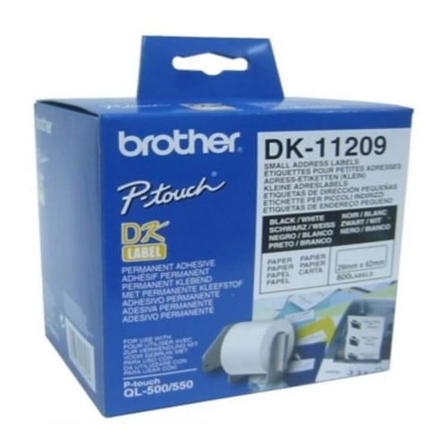 Printer labels Brother DK11209 62 x 29 mm Hvid - picture