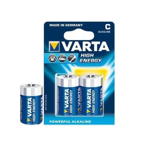 Alkaline Batteri Varta LR14 C 1,5 V High Energy (2 pcs) Blå_0