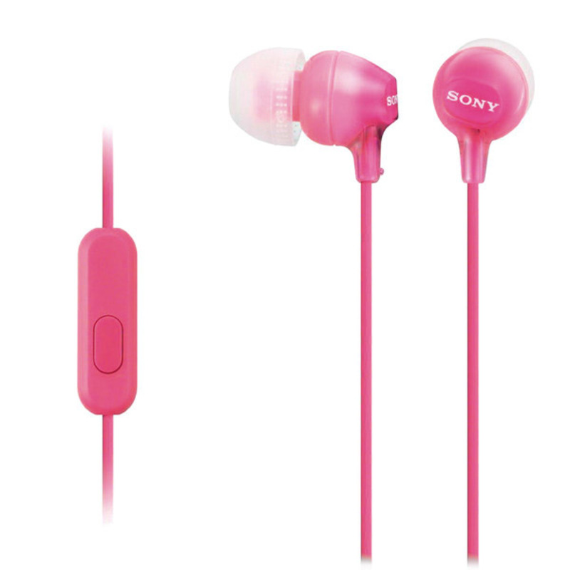 Headphones with Microphone Sony MDREX15APP Pink_1