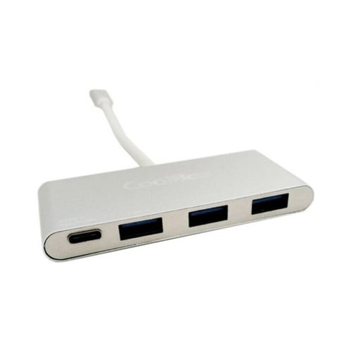 USB Hub CoolBox COO-HUC3U3PD Hvid (4 porte)_0