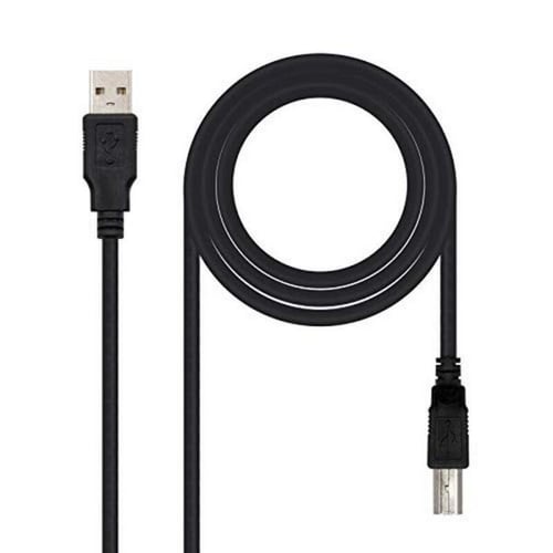 USB A til USB B-kabel NANOCABLE 10.01.0104-BK 3 m Sort_5