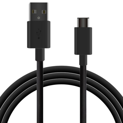 USB-C-kabel til USB KSIX 1 m Sort_0