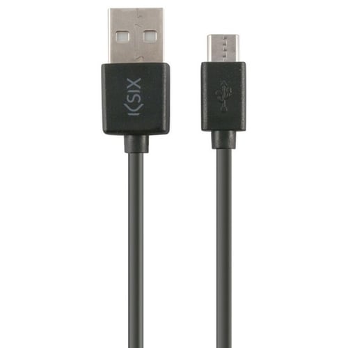 USB-kabel til Micro USB Contact 1 m Sort_0