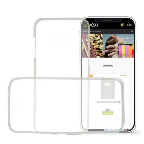 Mobilcover Iphone X KSIX Flex 360 (2 Pcs), Transparent - picture