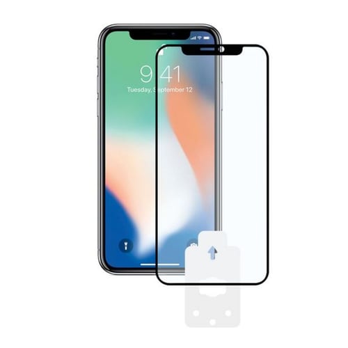 Mobil projektorskærm af hærdet glas Iphone X, Xs KSIX 2.5D Sort_0