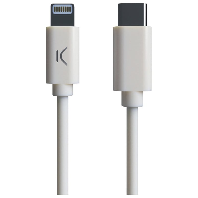 USB-C to Lightning Cable KSIX MFI (1 m) White_0
